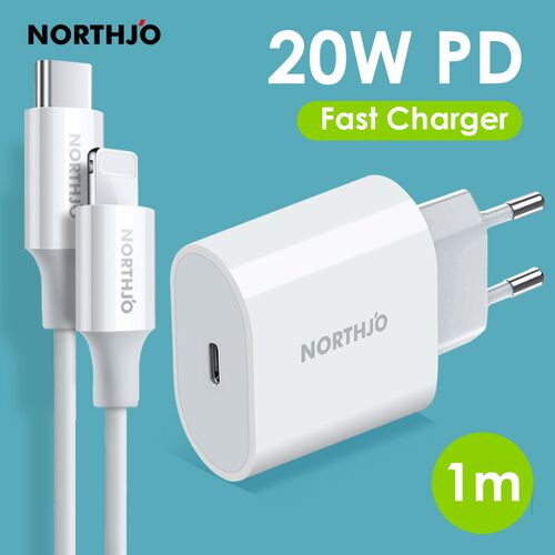 NORTHJO PD 20W 18W Quick Charge USB Type C Fast Charger Cab