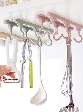 Kitchen Wardrobe Cupboard 6 Hook Home Organizer Pantry Ches