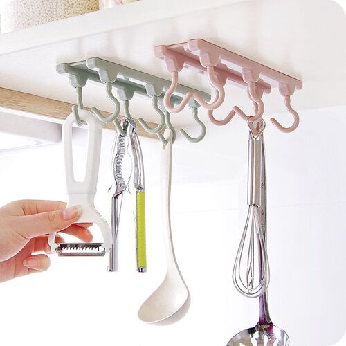 Kitchen Wardrobe Cupboard 6 Hook Home Organizer Pantry Ches