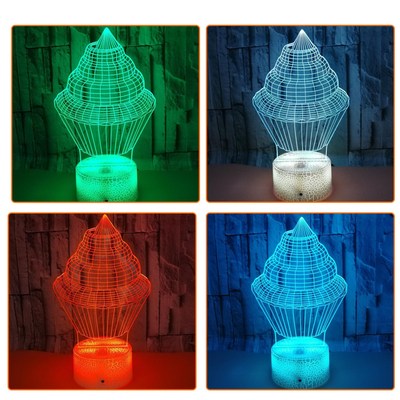 Acrylic Neon Light 3D Stereo Night Lights Small Table Lamp B