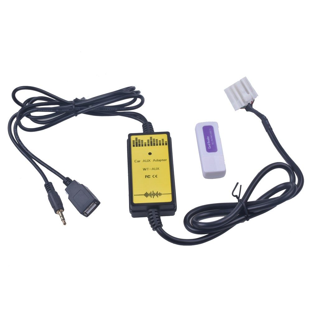 Car USB Adapter MP3 Audio SD AUX USB CD Changer for Mazda 3