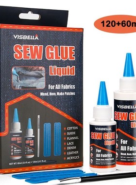 180ml Liquid Bonding Glue Sew Fabric Adhere Repair kit for C