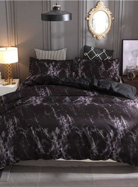 Marble Pattern Bedding Set Duvet Cover Set 2/3pcs Bed Set Tw