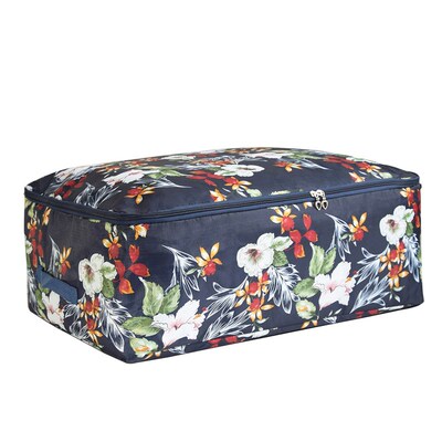 Floral Quilt Storage Box Under Bed Storage Organizer Blanket