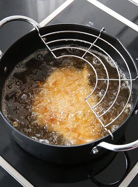 Japanese Tempura Fryer Nonstick Tempura Fryer Pot with Oil D