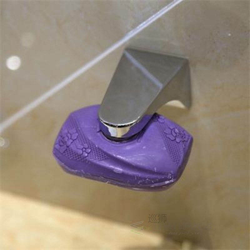 Household Silver Magnetic Soap Holder Container Dispenser Wa
