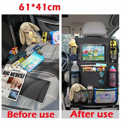 Car Back Seat Organiser Storage Bag Multi Pocket Universal