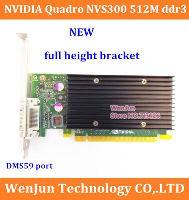 Original NEW Brand New Full height Quadro NVIDIA NVS300 512M