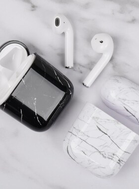 cover for apple airpod case 2/1 earphone accessories marble