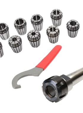 9Pcs Er25 Spring Collets+1Pcs Mt3 M12 Er25 Collet Chuck Mors