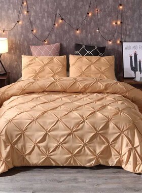 Luxury Bedding Set gray Duvet Cover  Solid Color bedspreads