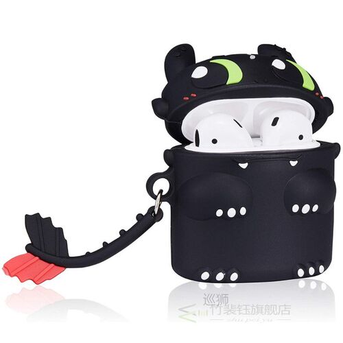 Stereoscopic Dragon Night Fury Cute Case for AirPods Silicon