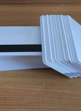10pcs Blank White PVC Hico 1-3 magnetic stripe card Plastic