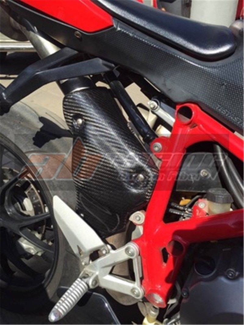 exhaust heat cover  for ducati 848 1098 1198  full carbon fi