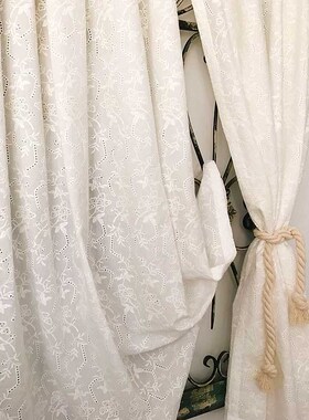 French princess cotton hollow embroidery white kitchen door