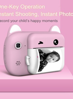 Mini Digital Children Camera Printable Camera Thermal Digit