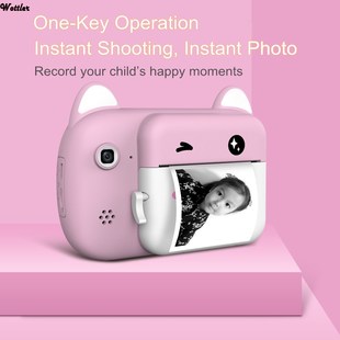 Mini Digital Children Camera Printable Camera Thermal Digit