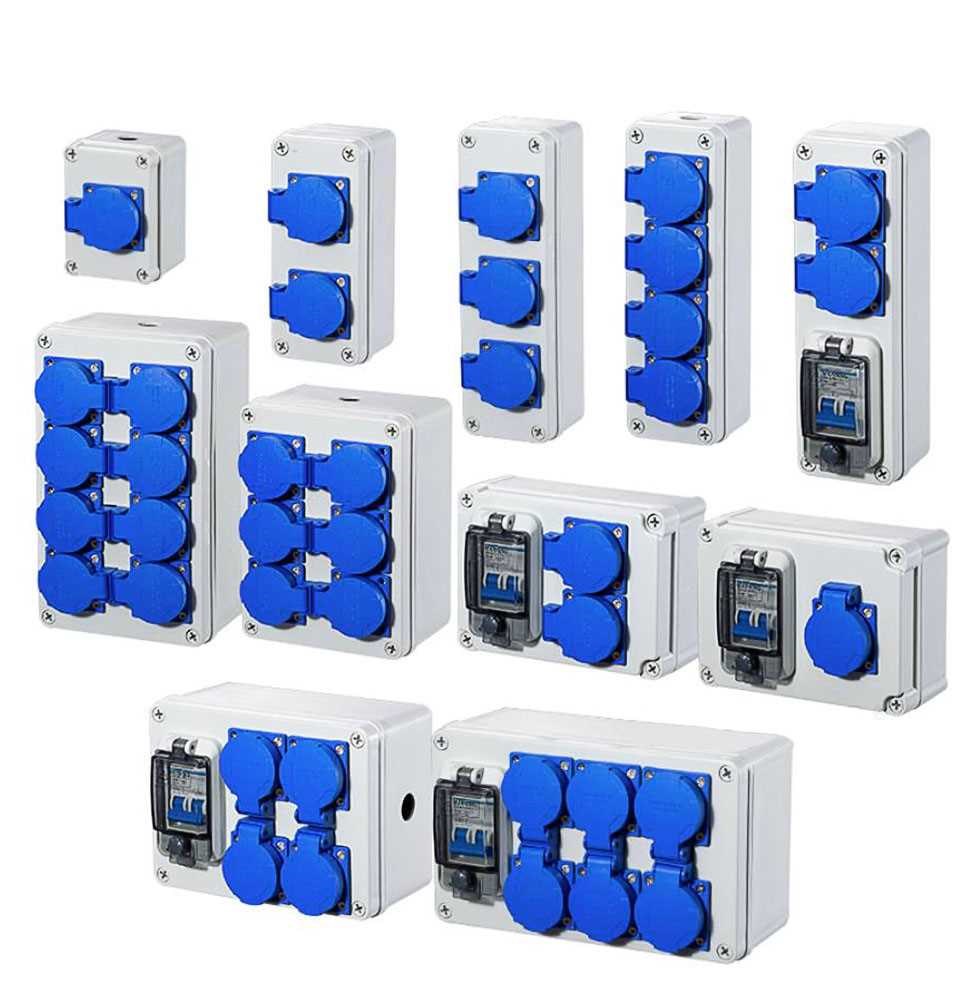 Outdoor rainwater socket Three holes 220V/ 10A home wall mo