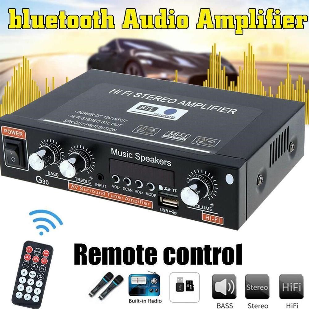 NEW 220V 600W HIFI 2CH Car Audio Stereo Power Amplifier blue
