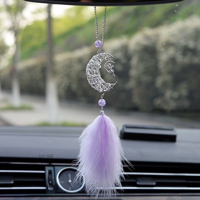 Car Mini Dream Catcher Accessory Interior For Girls Feather