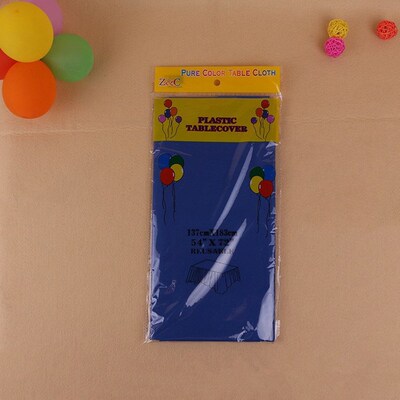 137*183cm Plastic Tablecloths Table Cover Party Decor Solid