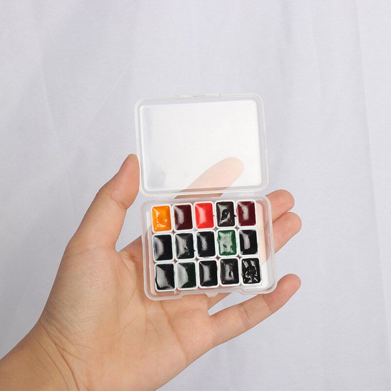 super vision 15 color layers of watercolor paints for animal