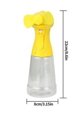 Mini Handheld Cooling Water Spray Mist Fan With Spray Bottle