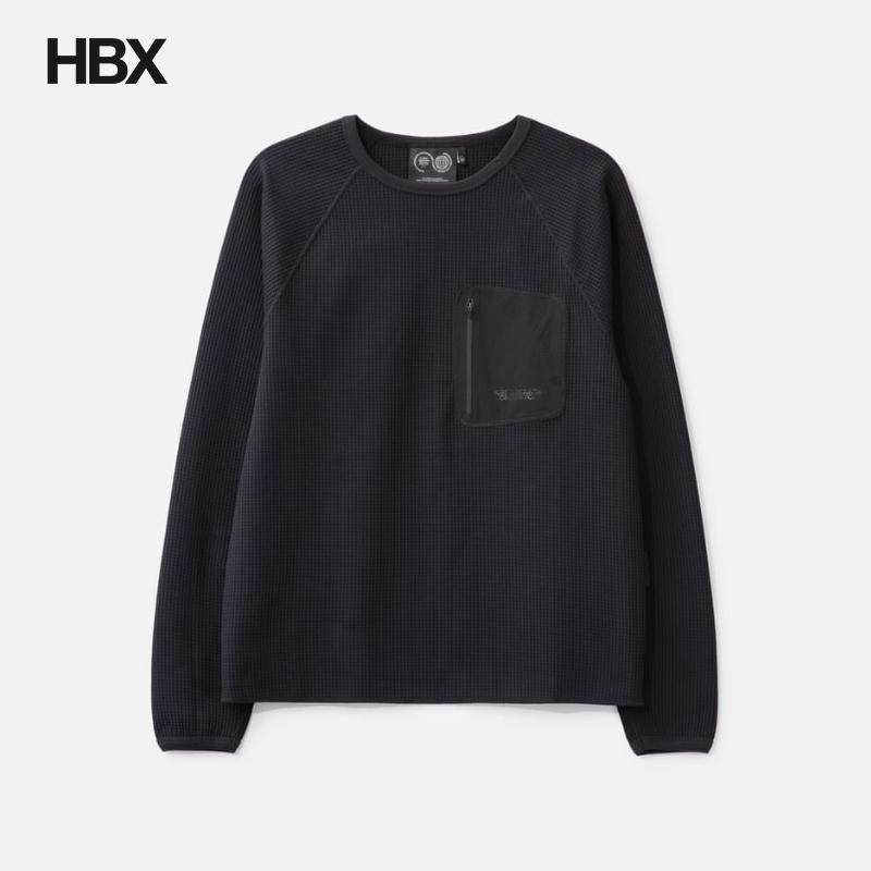 Purple Mountain Observatory Waffle Long Sleeves T 恤男HBX