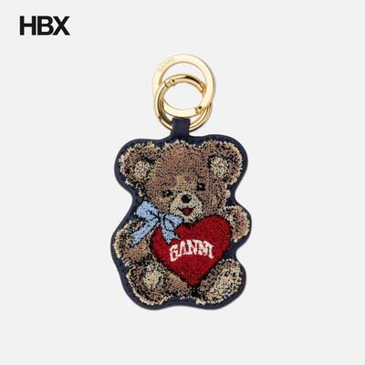 Ganni Joy Bear Keyring 匙扣女HBX