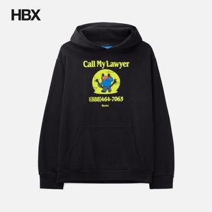 Market x Smiley Call My Lawyer Bear Hoodie 帽衫卫衣男HBX