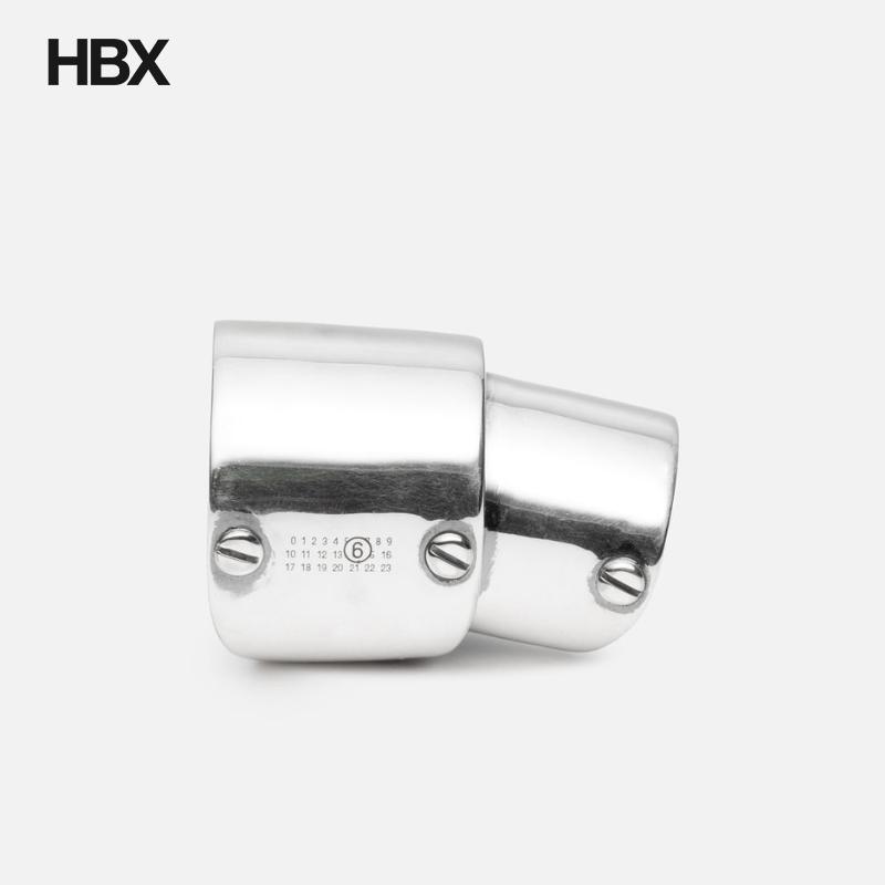 MM6 Maison Margiela/马吉拉 Minimal Logo 4mm Ring 戒指男HBX