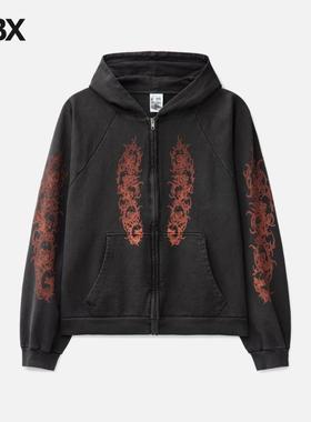 Basketcase Afflicted Zip-Up Hoodie 外套帽衫 HBX