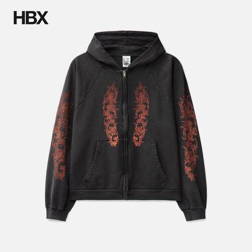 Basketcase Afflicted Zip-Up Hoodie 外套帽衫 HBX