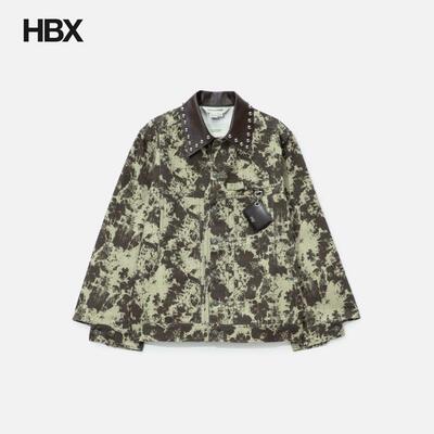 Dhruv Kapoor Distressed Effect Mix Media Jacket 外套男HBX