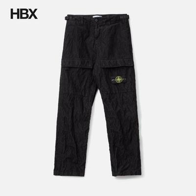 Stone Island/石头岛 Wrinkled Corduroy 500-TC Cargo 长裤男HBX