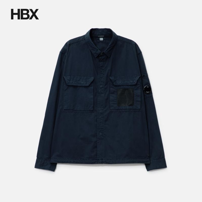 C.P. Company Organic Gabardine Lens Overshirt 恤衫男HBX