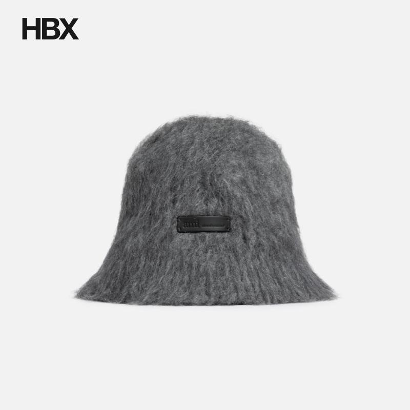 Grey Mohair Ami Bucket Hat 帽子男HBX