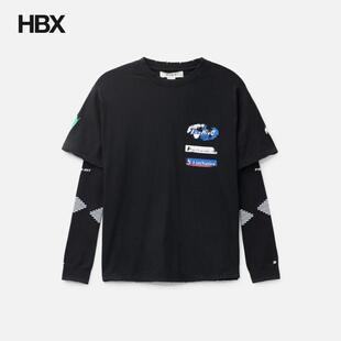 Sleeve Knitted shirt T恤男HBX Piet 长袖 F.C.