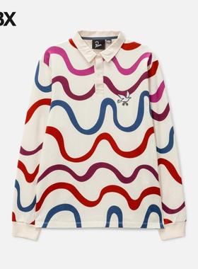 By Parra colored soundwave polo shirt 长袖衬衫男HBX