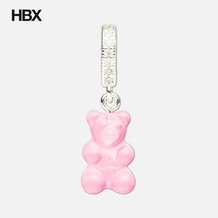 Crystal Haze Nostalgia Bear Pave Connector 项链女HBX