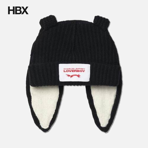 Charles Jeffrey Loverboy Chunky Rabbit Beanie 针织帽HBX