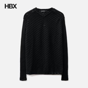 Monofilament Pinstripe Knitted 上衣H Misbhv Longsleeve Black