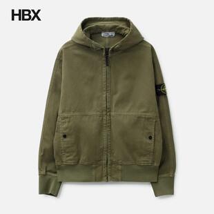 Stone Island/石头岛 Garment Dyed Panama Zip-Up 外套男HBX