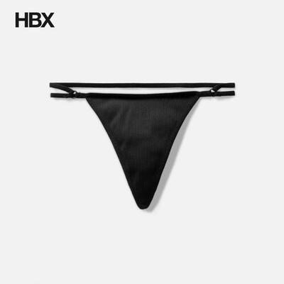 Andreadamo Ribbed Strap Detailed Thong 泳装女HBX