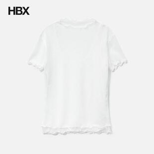 anggae Layered Lase T-Shirt 短袖T恤女HBX
