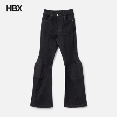 GOLDIE Padded Flared Black Denim Pants 牛仔裤男HBX