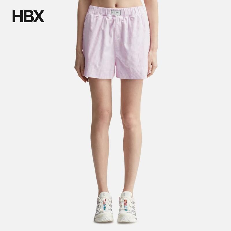 Nylora Paloma Shorts Pink & White Stripe 长裤女HBX