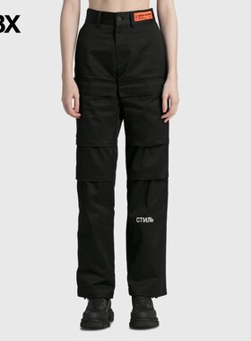 Heron Preston Ctnmb Canvas Cargo Pants Black White 长裤女HBX