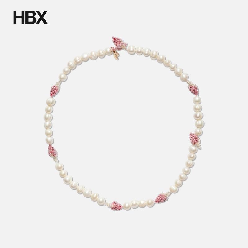 Pura Utz Multi Pearl Pale Strawberry Necklace 项链女HBX