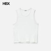 Scoop neck Ribbed COOR Sleeveless 背心男HBX